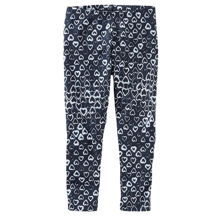 Girls 4-8 Oshkosh B'gosh&reg; Solid Full-length Leggings, Girl's, Size: 5, Blue (navy)