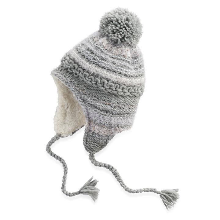 Women's Sonoma Goods For Life&trade; Braided Tassel Knit Trapper Hat, Grey