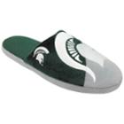 Men's Forever Collectibles Michigan State Spartans Colorblock Slippers, Size: Large, Multicolor