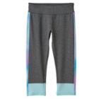 Girls 7-16 So&reg; Colorblock Yoga Capri Pants, Girl's, Size: 16, Turquoise/blue (turq/aqua)