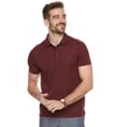 Men's Apt. 9&reg; Slim-fit Performance Polo, Size: Med Slim, Dark Red