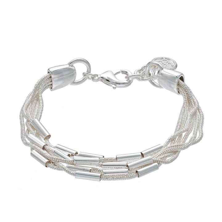 Dana Buchman Cobra Chain Multi Strand Bracelet, Women's, Silver