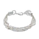 Dana Buchman Cobra Chain Multi Strand Bracelet, Women's, Silver