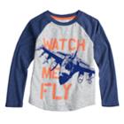 Boys 4-12 Sonoma Goods For Life&trade; Raglan Graphic Tee, Size: 4, Med Grey