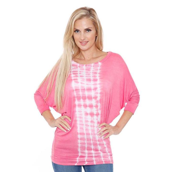 Women's White Mark Dolman Tunic, Size: Xl, Med Pink