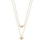 Lc Lauren Conrad Beetle & Vine Double Strand Necklace, Women's, Gold