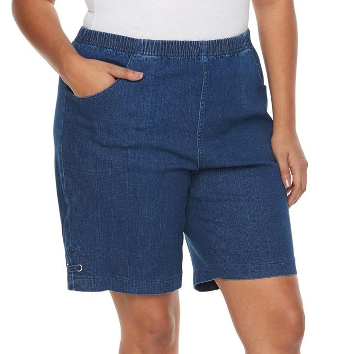 Plus Size Croft & Barrow&reg; Pull-on Shorts, Women's, Size: 1xl, Dark Blue