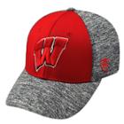 Adult Top Of The World Wisconsin Badgers Pressure One-fit Cap, Med Red