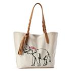 Sonoma Goods For Life&trade; Graphic Canvas Tote, Women's, Natural