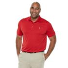 Big & Tall Izod Golf Champion Grid Polo, Men's, Size: Xl Tall, Med Red