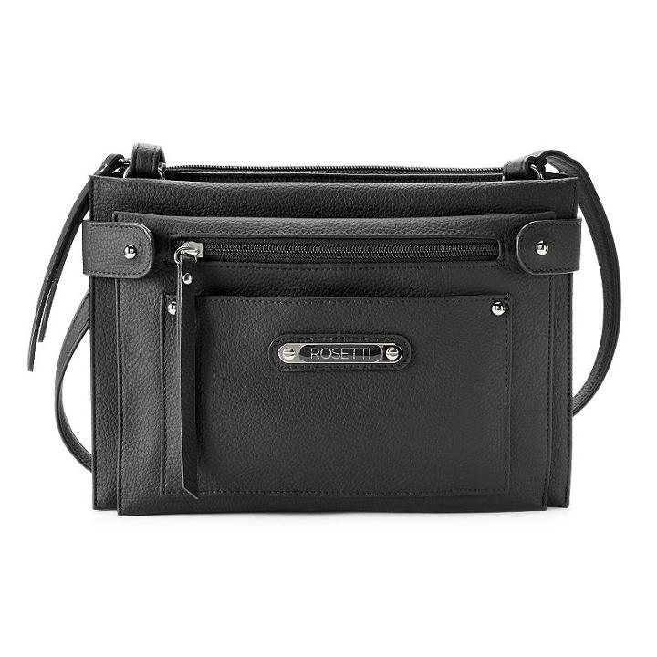 Rosetti Zuma Triple Entry Crossbody Bag, Women's, Black