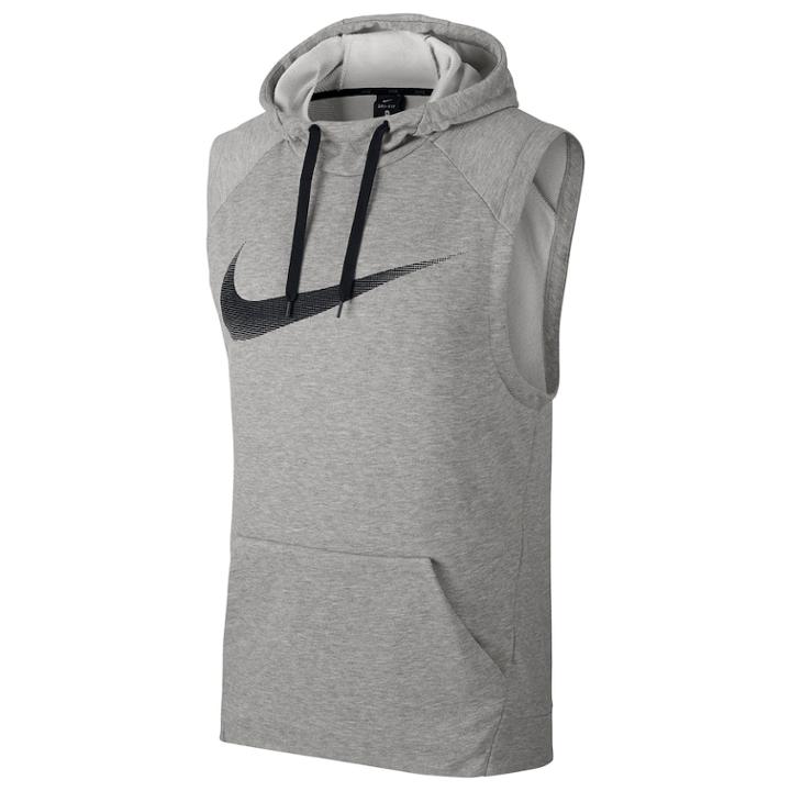 Men's Nike Hooded Muscle Tee, Size: Large, Grey