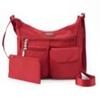 Women's Baggallini Everyday Bag With Rfid Blocking Pouch, Med Red