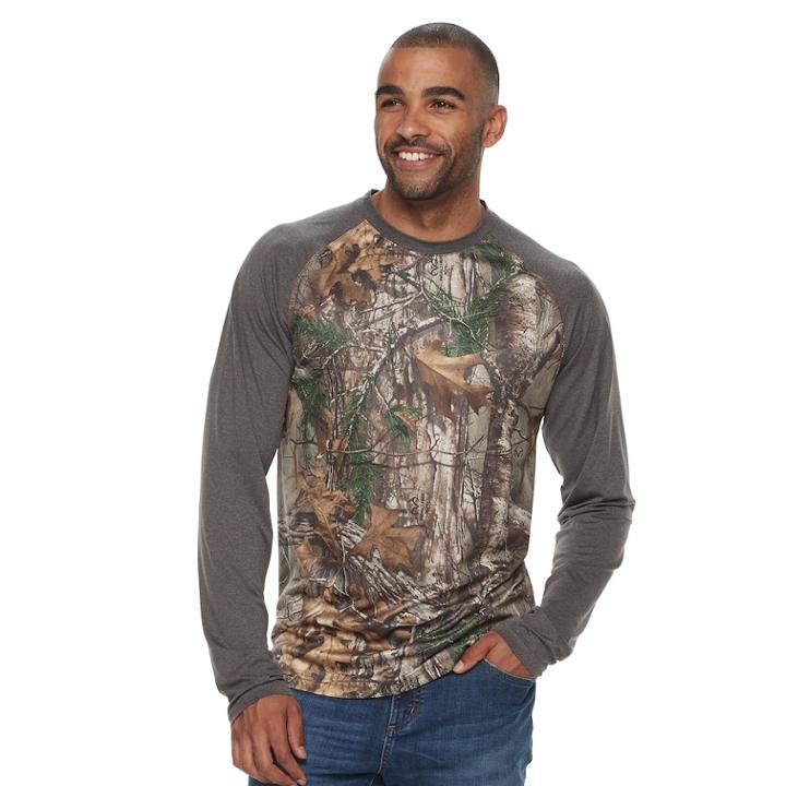 Men's Real Tree Rockslide Tee, Size: Medium, Dark Brown