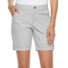 Women's Croft & Barrow&reg; Utility Shorts, Size: 10, Grey