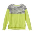 Girls 7-16 & Plus Size So&reg; Crewneck Graphic Pullover Top, Girl's, Size: 14 1/2, Silver
