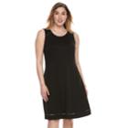 Plus Size Apt. 9&reg; Lace Trim Fit & Flare Dress, Women's, Size: 4xl, Black