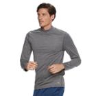 Men's Tek Gear&reg; Lined Base Layer Mockneck, Size: Xxl, Grey