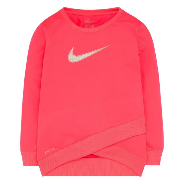 Girls 4-6x Nike Dri-fit Crossover Tunic Top, Size: 6, Brt Pink