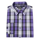 Men's Apt. 9&reg; Modern-fit Patterned Stretch Dress Shirt, Size: 18.5 36/37, Purple