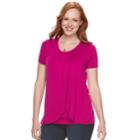 Maternity A:glow Tulip Hem Nursing Tee, Women's, Size: Xs Maternity, Dark Pink