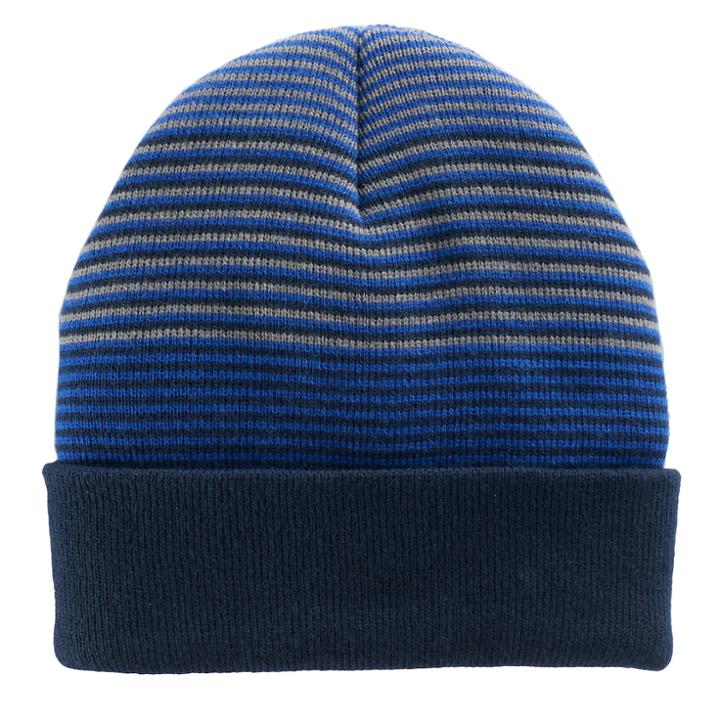 Boys Tek Gear&reg; Striped Beanie, Dark Blue