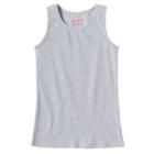 Girls 4-10 Jumping Beans&reg; Basic Ribbed Tank Top, Girl's, Size: 7, Light Grey