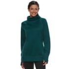 Women's Tek Gear Funnel-neck Fleece Jacket, Size: Xl, Dark Blue