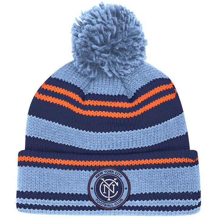 Adidas, Adult New York City Fc Retro Cuffed Beanie, Blue