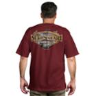 Men's Newport Blue Tropical Graphic Tee, Size: Large, Dark Red