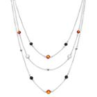 Layered Faceted Stone Necklace, Women's, Multicolor