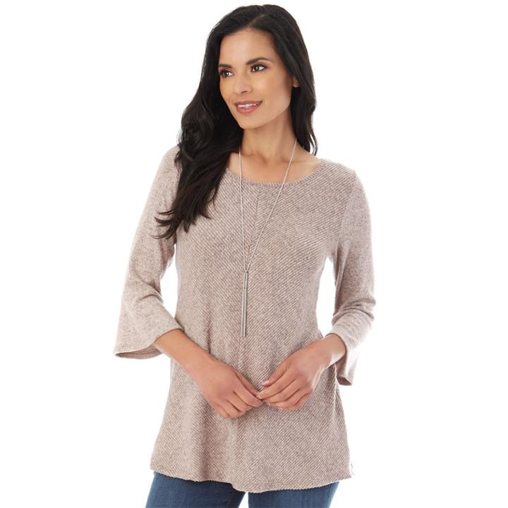 Women's Apt. 9® Bell Sleeve Swing Top, Size: Medium, Pink Other