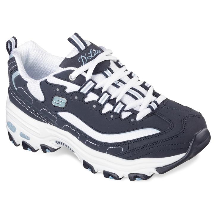 Skechers D'lites Biggest Fan Women's Athletic Shoes, Size: 11, Med Blue