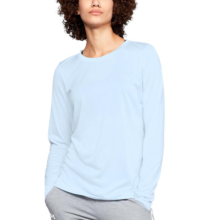 Women's Under Armour Tech Long Sleeve Tee, Size: Medium, Turquoise/blue (turq/aqua)