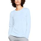 Women's Under Armour Tech Long Sleeve Tee, Size: Medium, Turquoise/blue (turq/aqua)