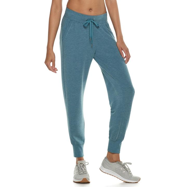 Women's Tek Gear&reg; French Terry Mid-rise Jogger Sweatpants, Size: Xs, Dark Blue
