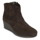 Crocs Leigh Women's Wedge Ankle Boots, Size: 8, Dark Brown