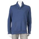 Men's Sonoma Goods For Life&reg; Classic-fit Shawl-collar Pullover, Size: Medium, Dark Blue