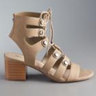Simply Vera Vera Wang Women's Lace-up Heels, Size: 5.5, Lt Beige