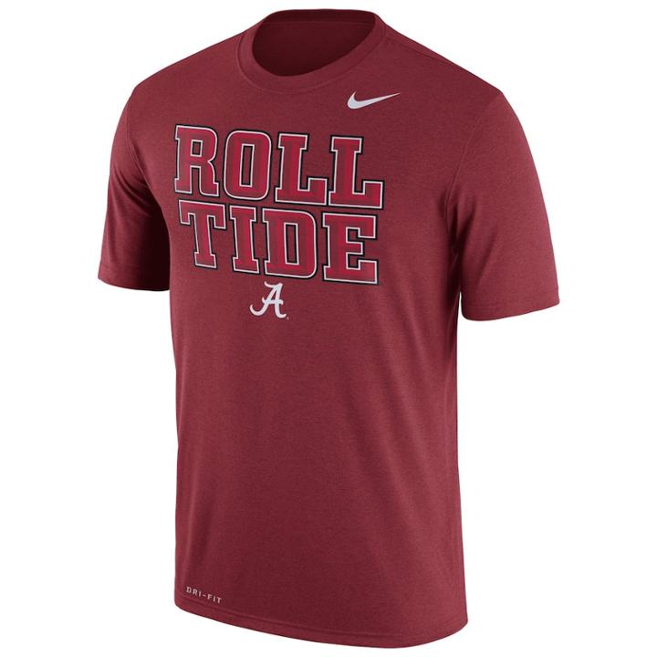 Men's Nike Alabama Crimson Tide Authentic Legend Tee, Size: Small, Multicolor