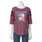 Juniors' Star Wars Football Graphic Tee, Girl's, Size: Xs, Red