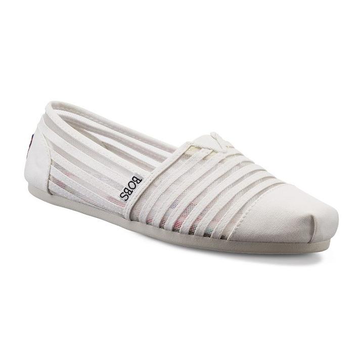 Skechers Bobs Plush Urban Rose Women's Flats, Size: 9, White