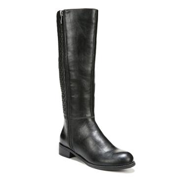 Lifestride Sabella Women's Quilted Tall Riding Boots, Size: 6.5 Wc, Black