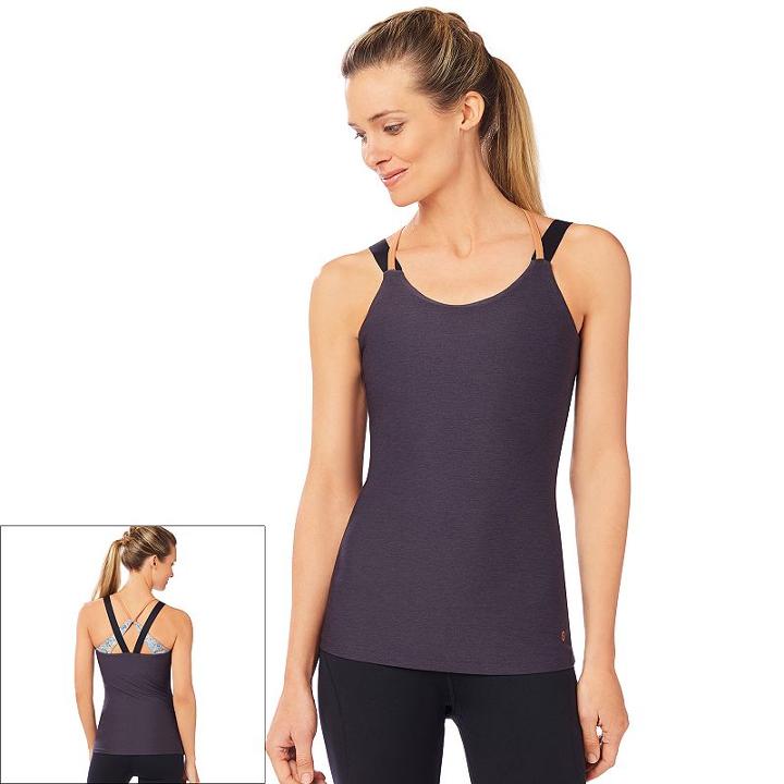 Women's Shape Active Journey Workout Tank, Size: Large, Dark Grey