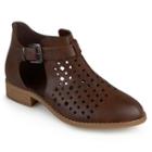 Journee Collection Neela Women's Exposed Ankle Boots, Girl's, Size: 10, Brown
