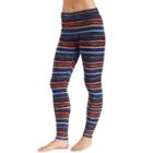 Women's Cuddl Duds Stretch Fleece Leggings, Size: Xsml Av/rg, Multi Stripe