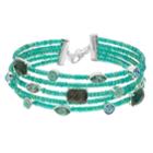 Napier Green Bead Multi Row Bracelet, Women's