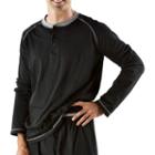 Big & Tall Residence Solid Henley, Men's, Size: 3xl, Black