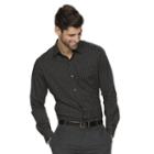 Men's Van Heusen Traveler Stretch Classic-fit No-iron Button-down Shirt, Size: Large, Black
