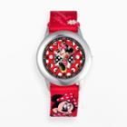 Disney's Minnie Mouse Kids' Time Teacher Watch, Girl's, Red